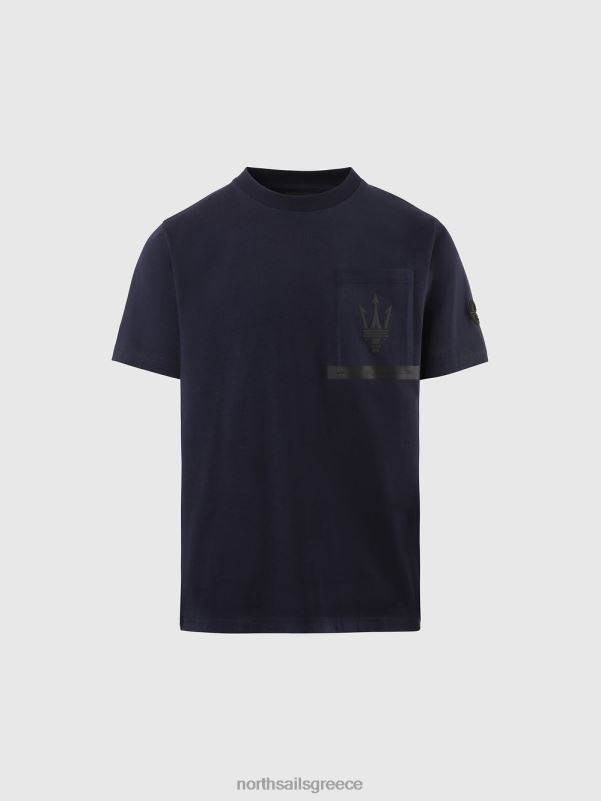 γρ North Sails άνδρες βιολογικό μπλουζάκι ζέρσεϊ x maserati ναυτικό μπλε NZP8713 είδη ένδυσης