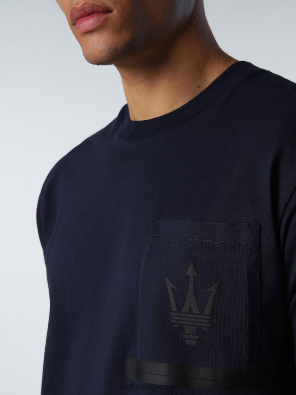 γρ North Sails άνδρες βιολογικό μπλουζάκι ζέρσεϊ x maserati ναυτικό μπλε NZP8713 είδη ένδυσης