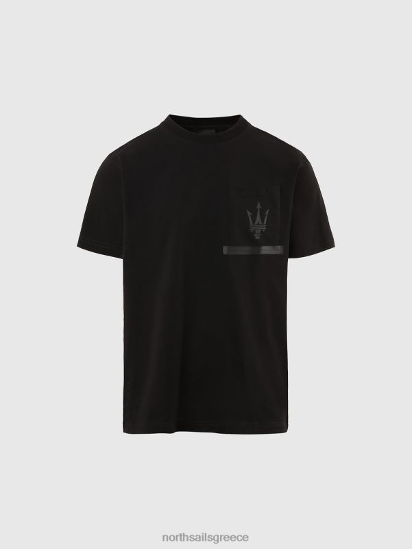 γρ North Sails άνδρες βιολογικό μπλουζάκι ζέρσεϊ x maserati μαύρος NZP8714 είδη ένδυσης