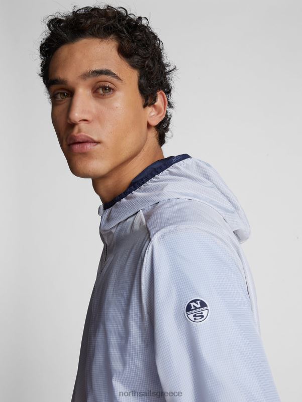 γρ North Sails άνδρες σακάκι για πίσω άσπρο NZP81095 είδη ένδυσης