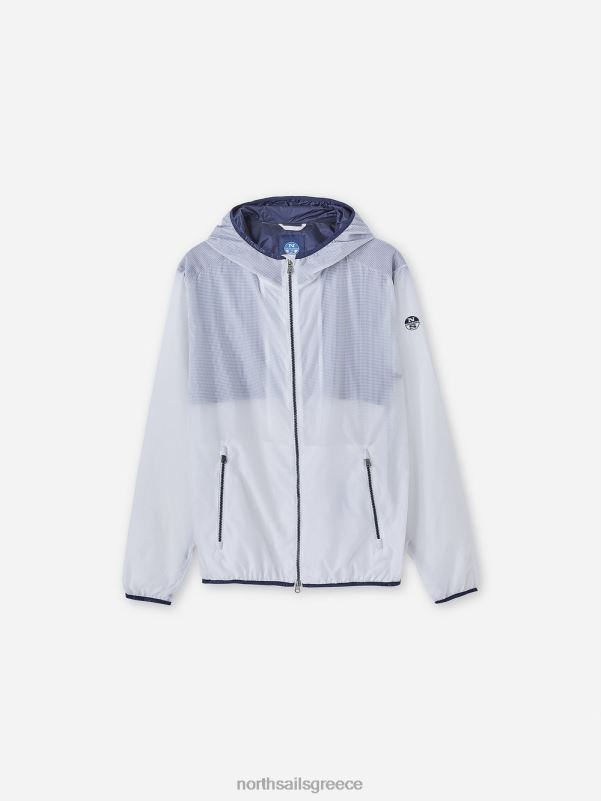 γρ North Sails άνδρες σακάκι για πίσω άσπρο NZP81095 είδη ένδυσης