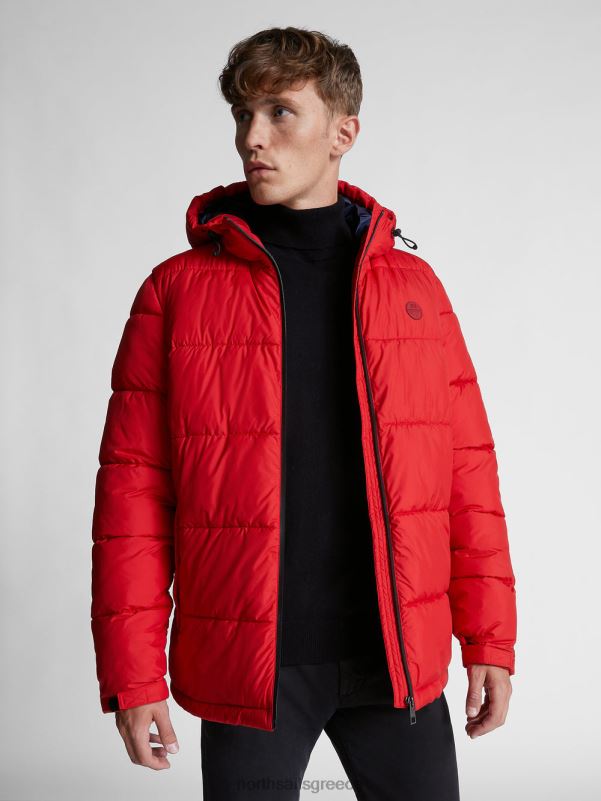 γρ North Sails άνδρες σακάκι με κουκούλα το κόκκινο NZP81296 είδη ένδυσης