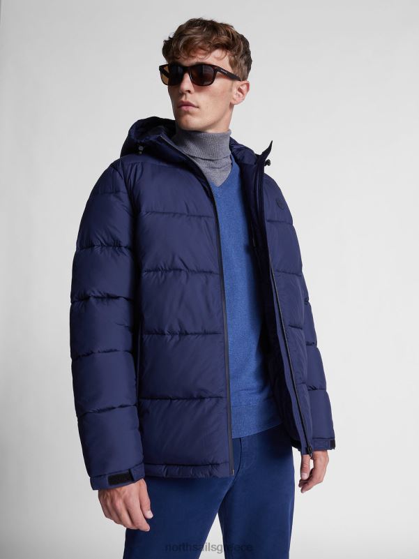 γρ North Sails άνδρες σακάκι με κουκούλα ναυτικό μπλε NZP81297 είδη ένδυσης