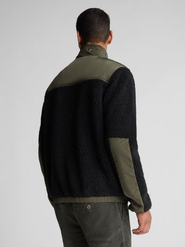 γρ North Sails άνδρες σακάκι με ψηλό λαιμό μαύρος NZP81306 είδη ένδυσης