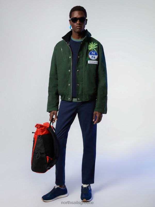 γρ North Sails άνδρες τμήμα πέντε ναύτης πράσινο του δάσους NZP815 είδη ένδυσης