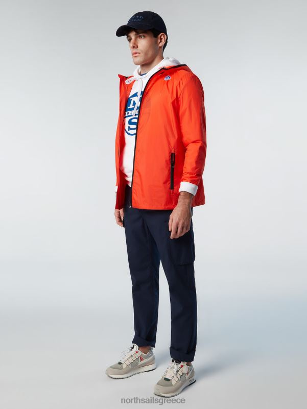 γρ North Sails άνδρες σακάκι με κουκούλα έντονο πορτοκαλί NZP854 είδη ένδυσης