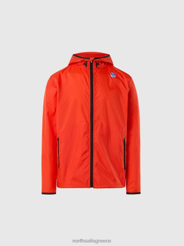 γρ North Sails άνδρες σακάκι με κουκούλα έντονο πορτοκαλί NZP854 είδη ένδυσης
