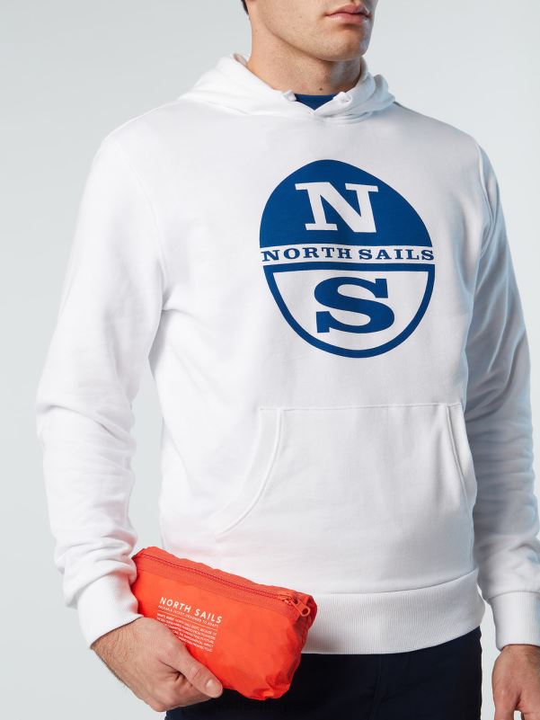 γρ North Sails άνδρες σακάκι με κουκούλα έντονο πορτοκαλί NZP854 είδη ένδυσης