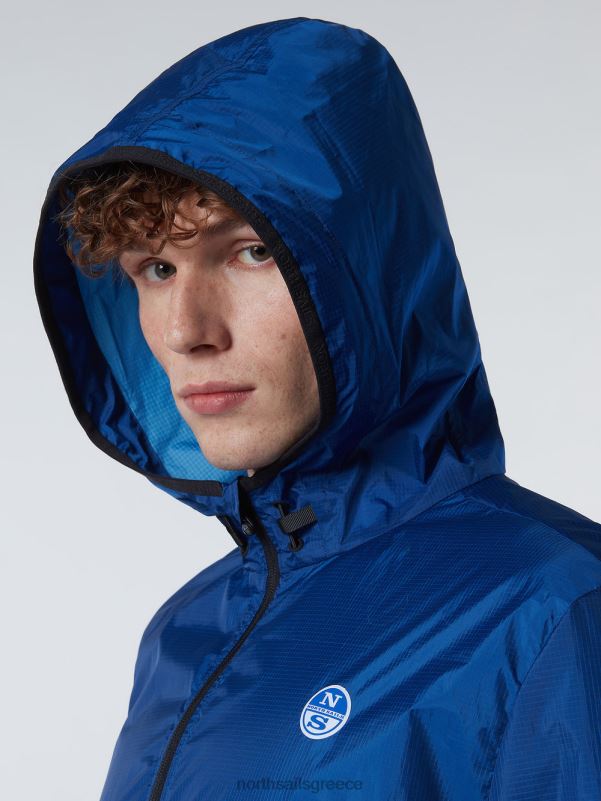 γρ North Sails άνδρες σακάκι με κουκούλα μπλε του ωκεανού NZP855 είδη ένδυσης