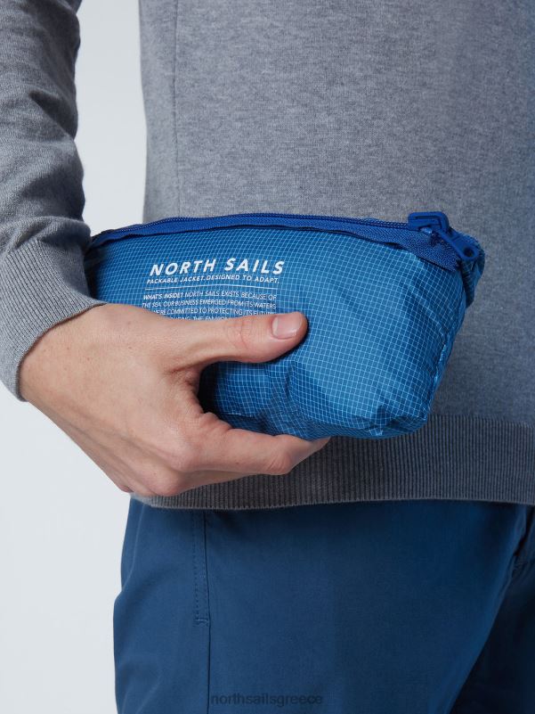 γρ North Sails άνδρες σακάκι με κουκούλα μπλε του ωκεανού NZP855 είδη ένδυσης