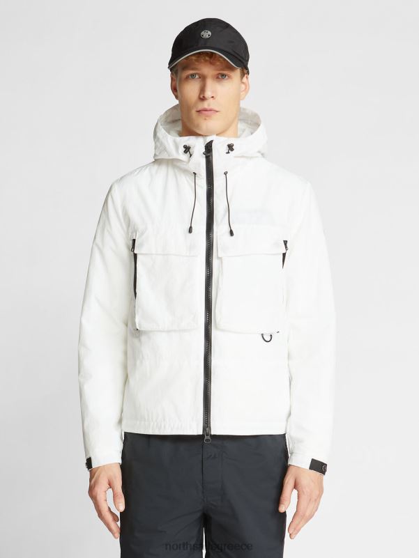 γρ North Sails άνδρες σακάκι με κουκούλα blanc NZP81191 είδη ένδυσης
