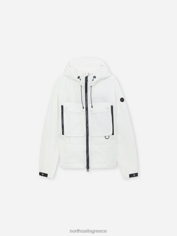 γρ North Sails άνδρες σακάκι με κουκούλα blanc NZP81191 είδη ένδυσης