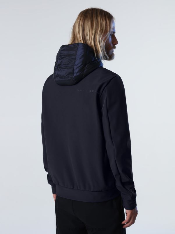 γρ North Sails άνδρες υβριδικό τζάκετ commuter ναυτικό μπλε NZP8843 είδη ένδυσης