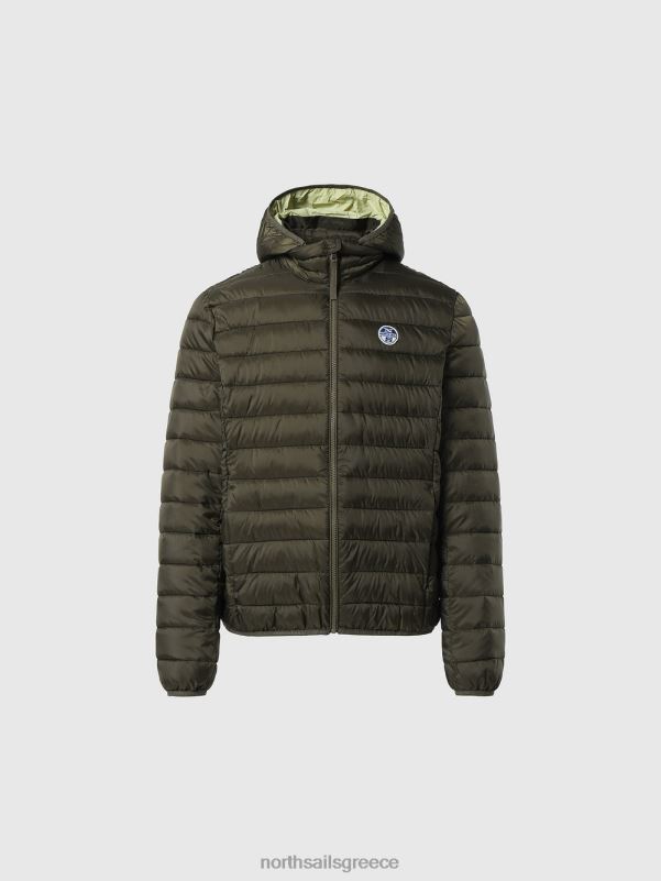 γρ North Sails άνδρες skye puffer jacket πράσινο κισσό NZP8962 είδη ένδυσης