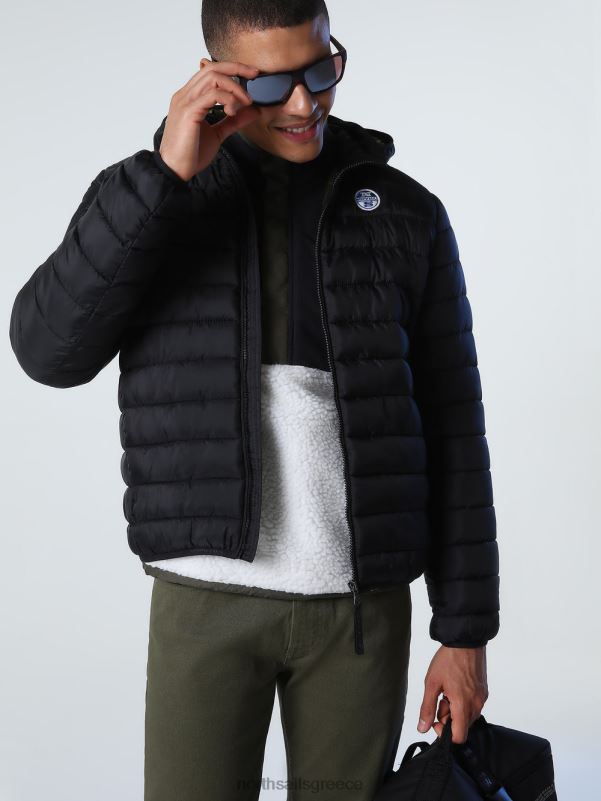 γρ North Sails άνδρες skye puffer jacket μαύρος NZP8967 είδη ένδυσης