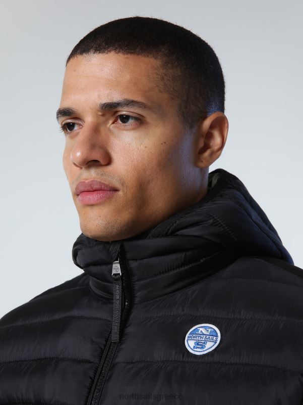 γρ North Sails άνδρες skye puffer jacket μαύρος NZP8967 είδη ένδυσης