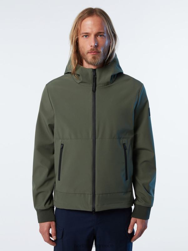 γρ North Sails άνδρες tech softshell μπουφάν στρατιωτικό πράσινο NZP851 είδη ένδυσης