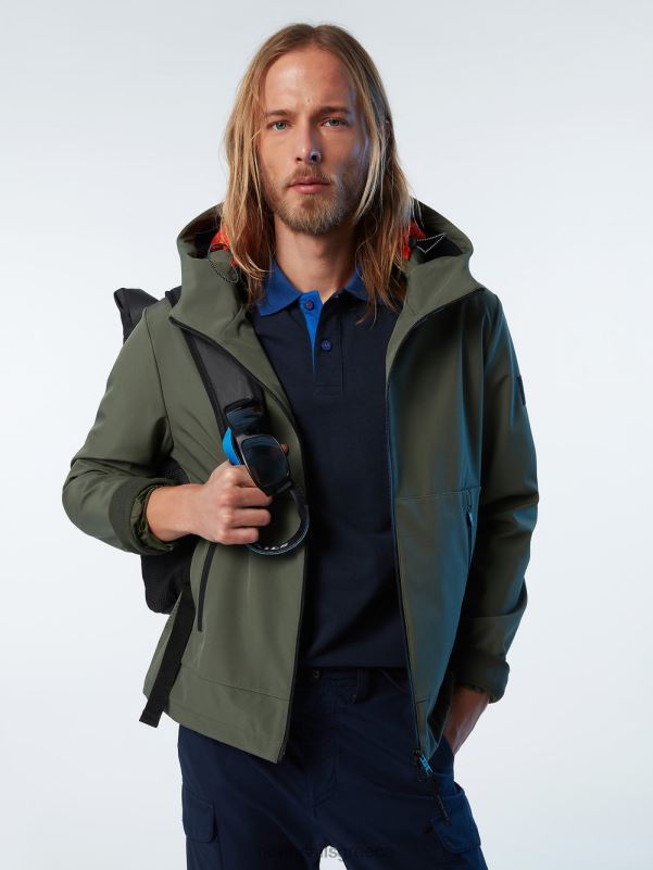 γρ North Sails άνδρες tech softshell μπουφάν στρατιωτικό πράσινο NZP851 είδη ένδυσης