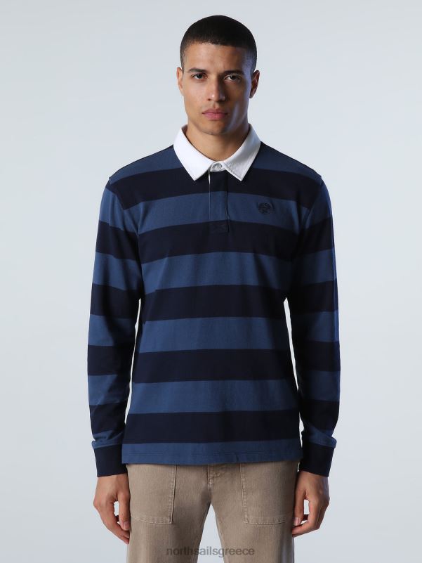 γρ North Sails άνδρες ριγέ μπλουζάκι πόλο σύνθετο 1 NZP81001 είδη ένδυσης