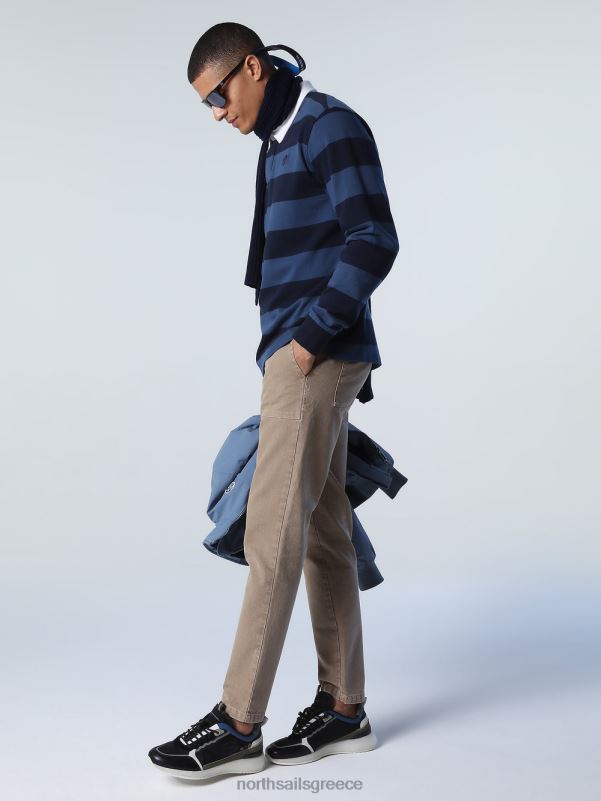 γρ North Sails άνδρες ριγέ μπλουζάκι πόλο σύνθετο 1 NZP81001 είδη ένδυσης