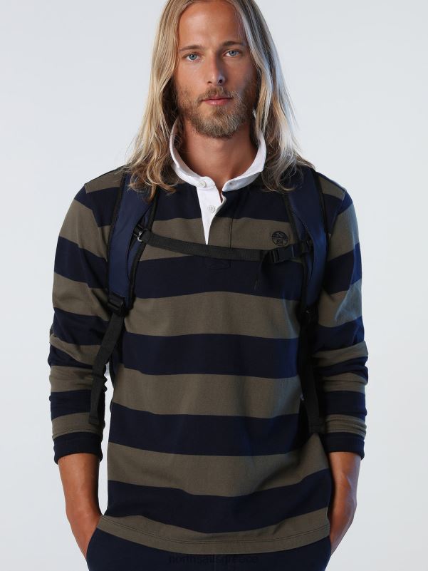 γρ North Sails άνδρες ριγέ μπλουζάκι πόλο σύνθετο 2 NZP81002 είδη ένδυσης