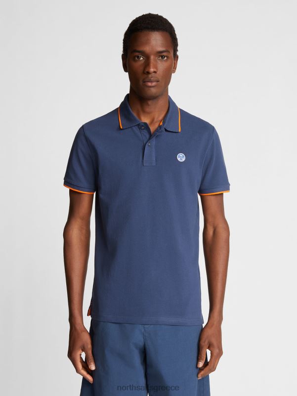 γρ North Sails άνδρες εμπριμέ μπλουζάκι πόλο σκούρο τζιν NZP81047 είδη ένδυσης