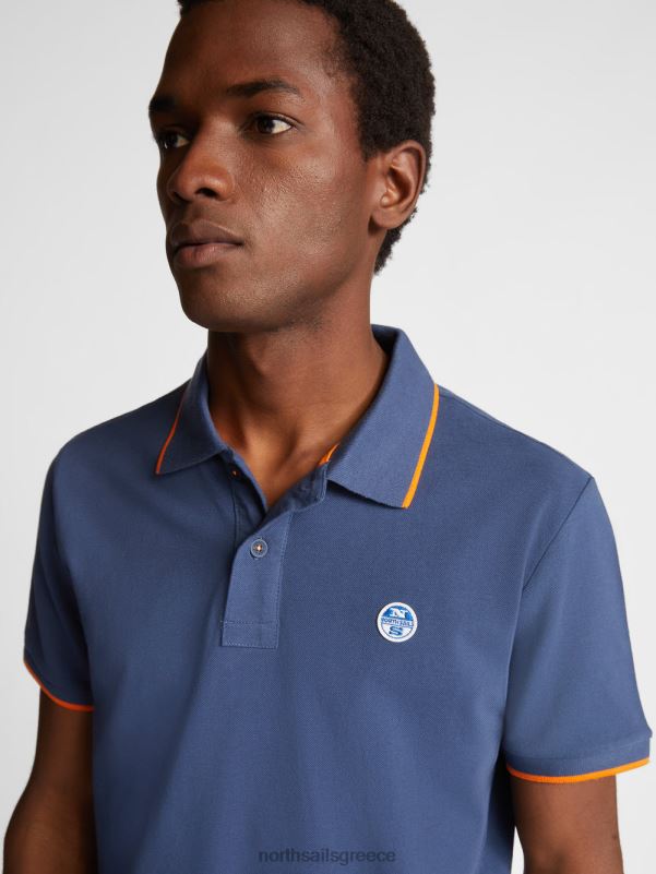 γρ North Sails άνδρες εμπριμέ μπλουζάκι πόλο σκούρο τζιν NZP81047 είδη ένδυσης