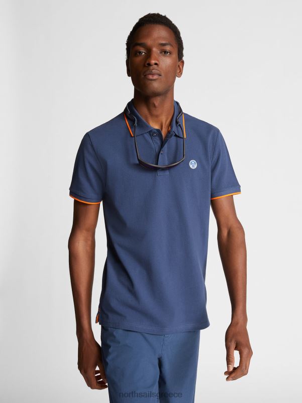 γρ North Sails άνδρες εμπριμέ μπλουζάκι πόλο σκούρο τζιν NZP81047 είδη ένδυσης