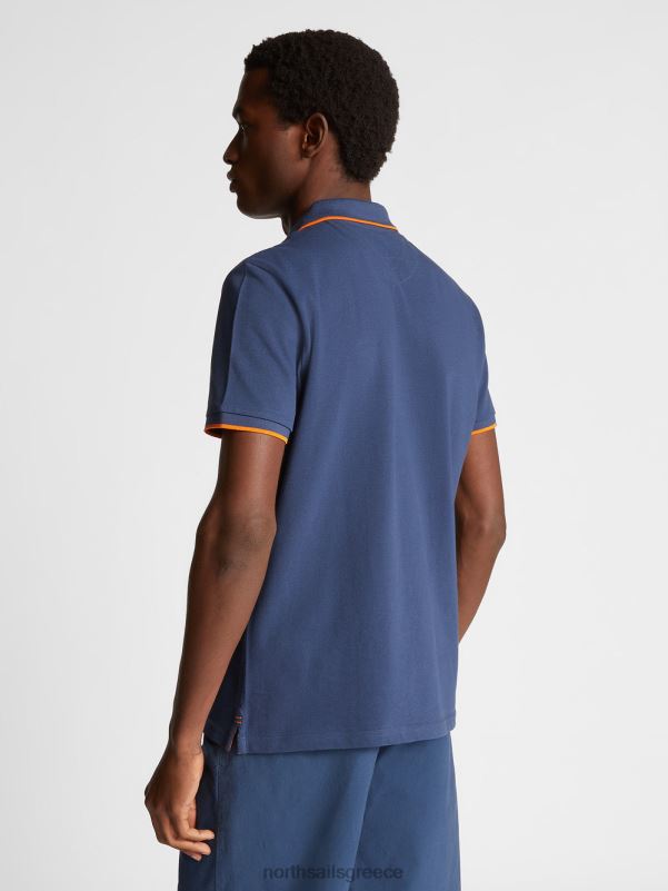 γρ North Sails άνδρες εμπριμέ μπλουζάκι πόλο σκούρο τζιν NZP81047 είδη ένδυσης