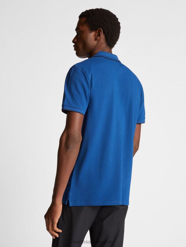 γρ North Sails άνδρες εμπριμέ μπλουζάκι πόλο μπλε του ωκεανού NZP81048 είδη ένδυσης