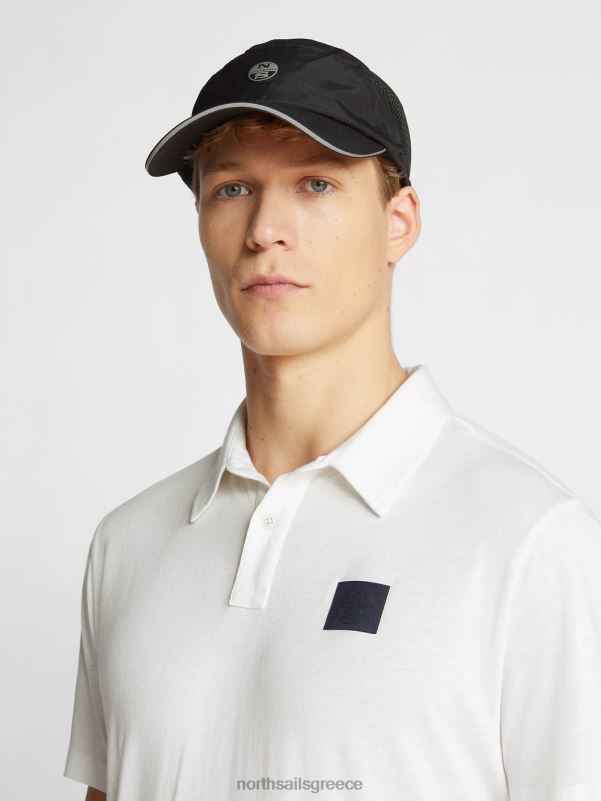 γρ North Sails άνδρες πουκάμισο πόλο από βαμβάκι και μπαμπού άσπρο NZP81068 είδη ένδυσης