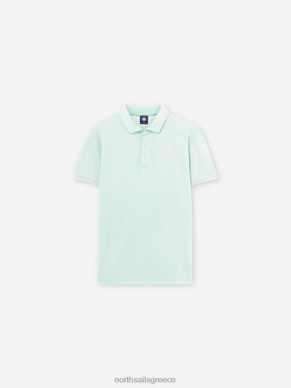 γρ North Sails άνδρες ελαφρύ πικέ πουκάμισο πόλο θαλασσινό νερό NZP81107 είδη ένδυσης