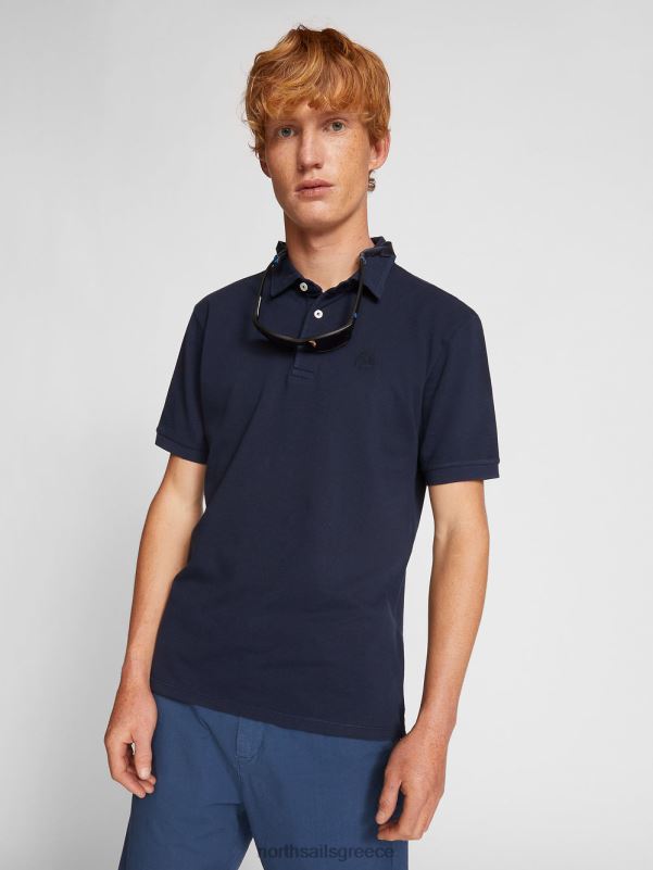γρ North Sails άνδρες ελαφρύ πικέ πουκάμισο πόλο ναυτικό μπλε NZP81108 είδη ένδυσης