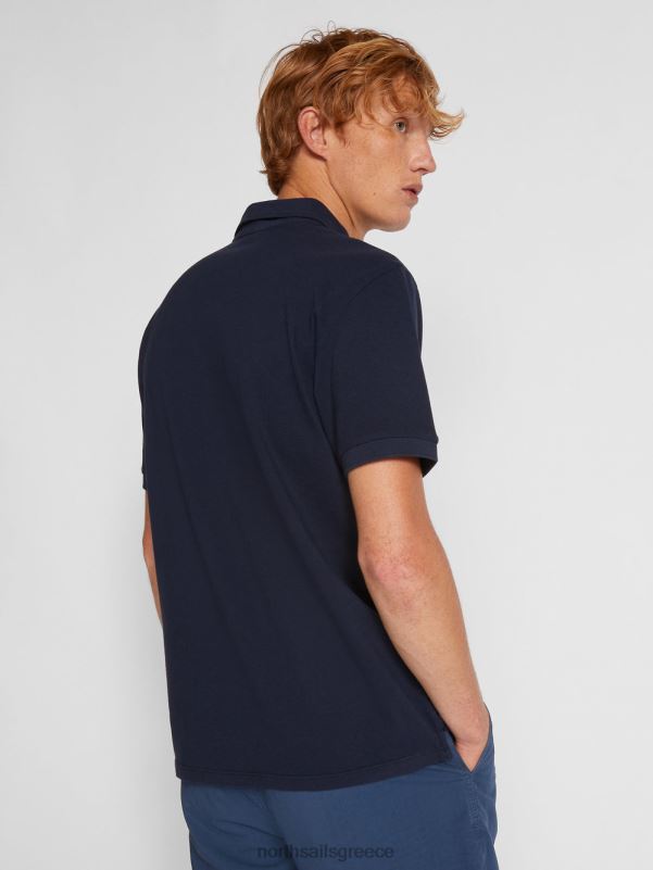 γρ North Sails άνδρες ελαφρύ πικέ πουκάμισο πόλο ναυτικό μπλε NZP81108 είδη ένδυσης