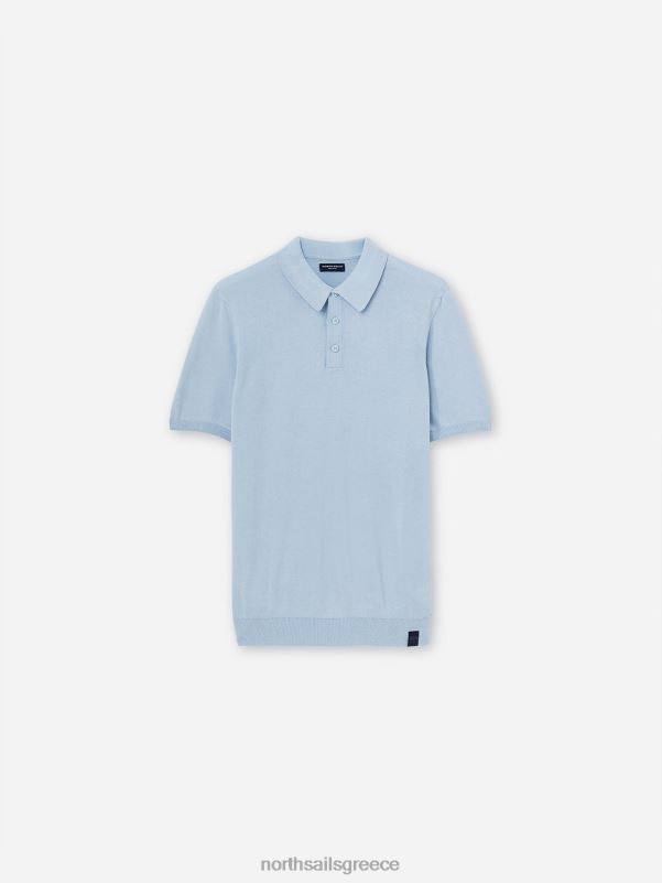 γρ North Sails άνδρες πουκάμισο πόλο από οργανικό βαμβάκι δροσερό μπλε NZP81115 είδη ένδυσης