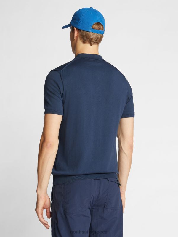 γρ North Sails άνδρες πουκάμισο πόλο από οργανικό βαμβάκι ναυτικό μπλε NZP81116 είδη ένδυσης