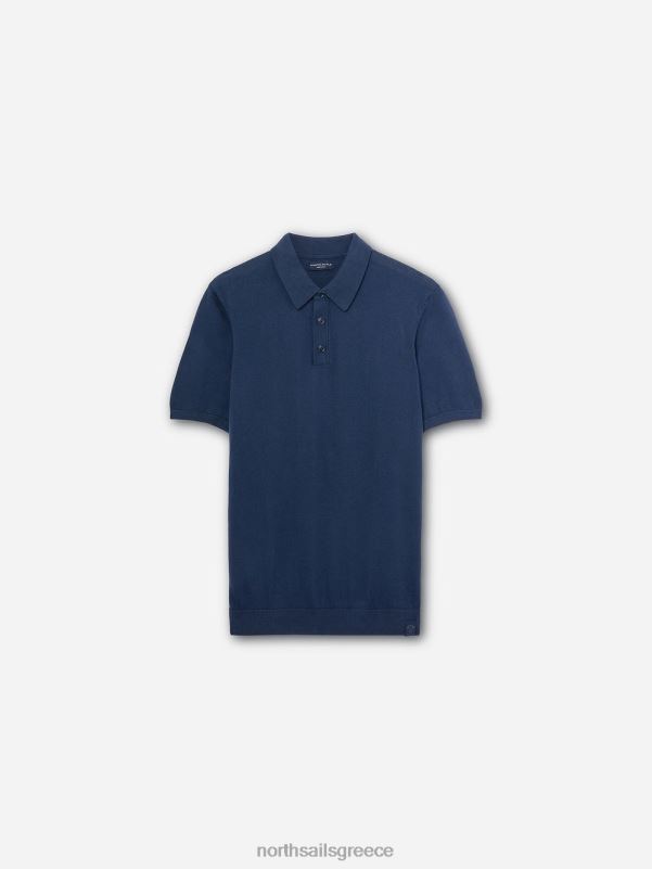 γρ North Sails άνδρες πουκάμισο πόλο από οργανικό βαμβάκι ναυτικό μπλε NZP81116 είδη ένδυσης