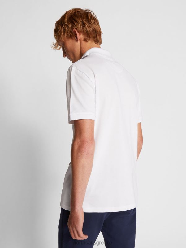 γρ North Sails άνδρες μπλουζάκι πόλο με λογότυπο στο στήθος άσπρο NZP81197 είδη ένδυσης