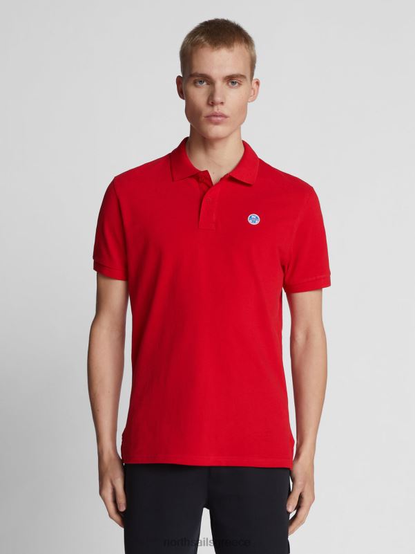 γρ North Sails άνδρες μπλουζάκι πόλο με λογότυπο στο στήθος το κόκκινο NZP81199 είδη ένδυσης