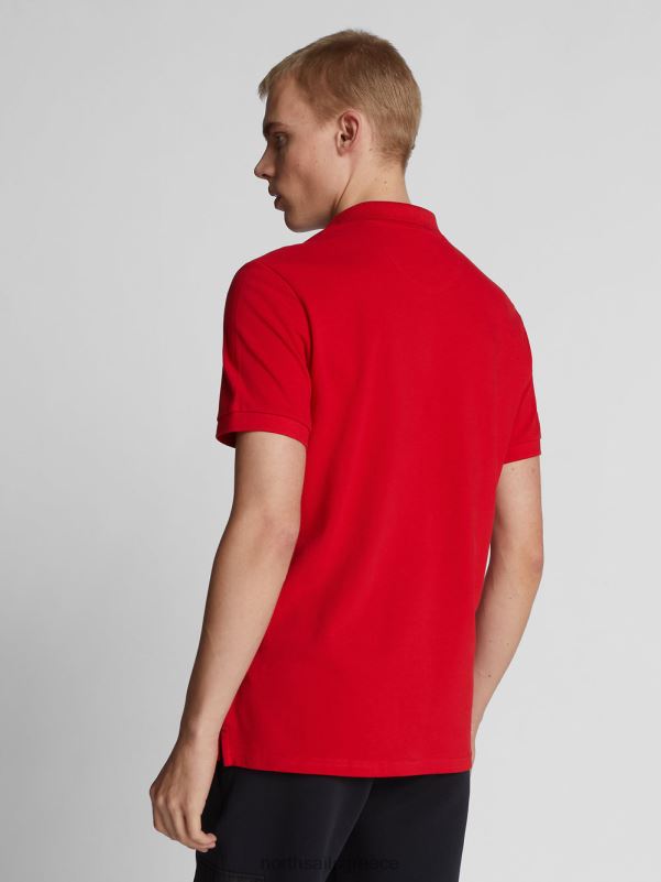 γρ North Sails άνδρες μπλουζάκι πόλο με λογότυπο στο στήθος το κόκκινο NZP81199 είδη ένδυσης