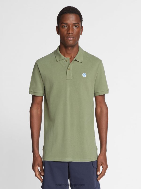 γρ North Sails άνδρες μπλουζάκι πόλο με λογότυπο στο στήθος λαδί NZP81200 είδη ένδυσης