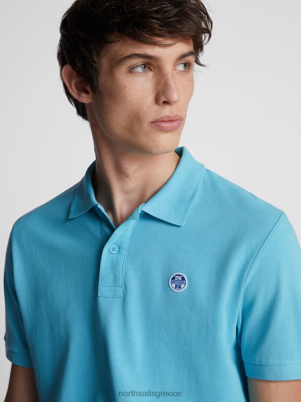 γρ North Sails άνδρες μπλουζάκι πόλο με λογότυπο στο στήθος μπλε του ουρανού NZP81202 είδη ένδυσης