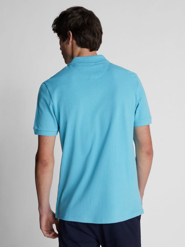 γρ North Sails άνδρες μπλουζάκι πόλο με λογότυπο στο στήθος μπλε του ουρανού NZP81202 είδη ένδυσης