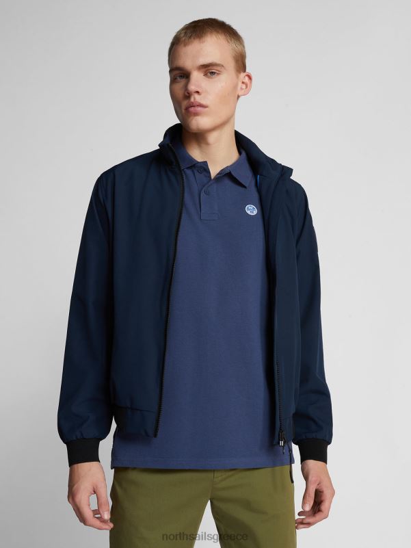 γρ North Sails άνδρες μπλουζάκι πόλο με λογότυπο στο στήθος σκούρο τζιν NZP81203 είδη ένδυσης