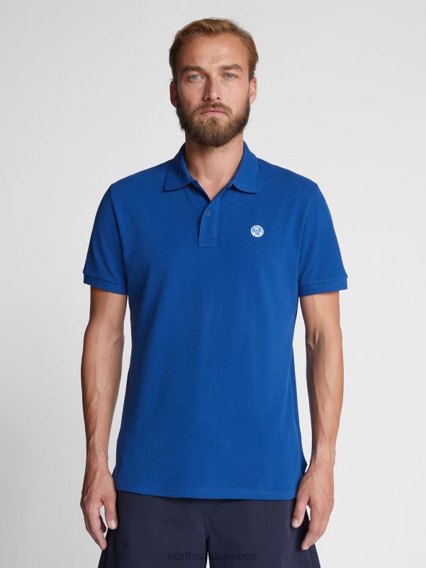 γρ North Sails άνδρες μπλουζάκι πόλο με λογότυπο στο στήθος μπλε του ωκεανού NZP81204 είδη ένδυσης