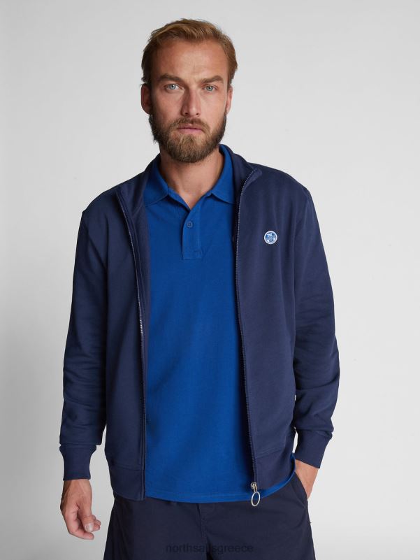 γρ North Sails άνδρες μπλουζάκι πόλο με λογότυπο στο στήθος μπλε του ωκεανού NZP81204 είδη ένδυσης