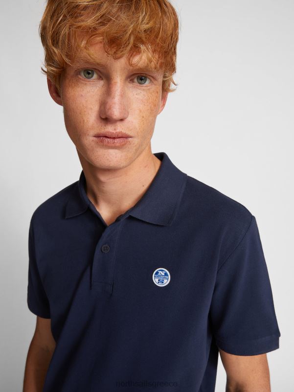 γρ North Sails άνδρες μπλουζάκι πόλο με λογότυπο στο στήθος ναυτικό μπλε NZP81205 είδη ένδυσης