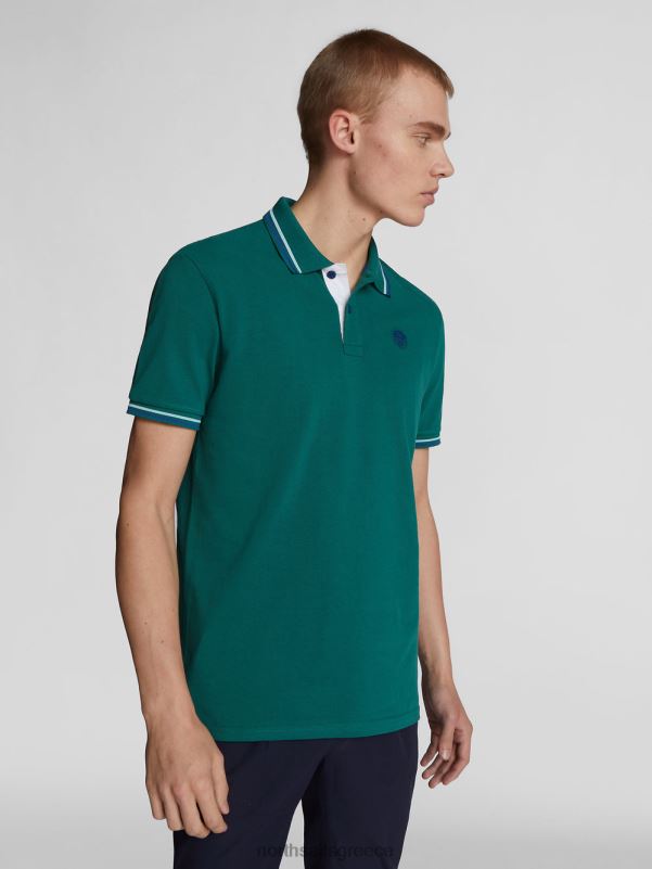 γρ North Sails άνδρες πόλο με διακοσμητικά αντίθεσης αειθαλής NZP81210 είδη ένδυσης