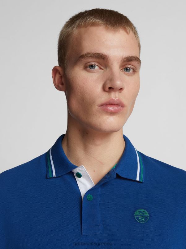 γρ North Sails άνδρες πόλο με διακοσμητικά αντίθεσης μπλε του ωκεανού NZP81212 είδη ένδυσης