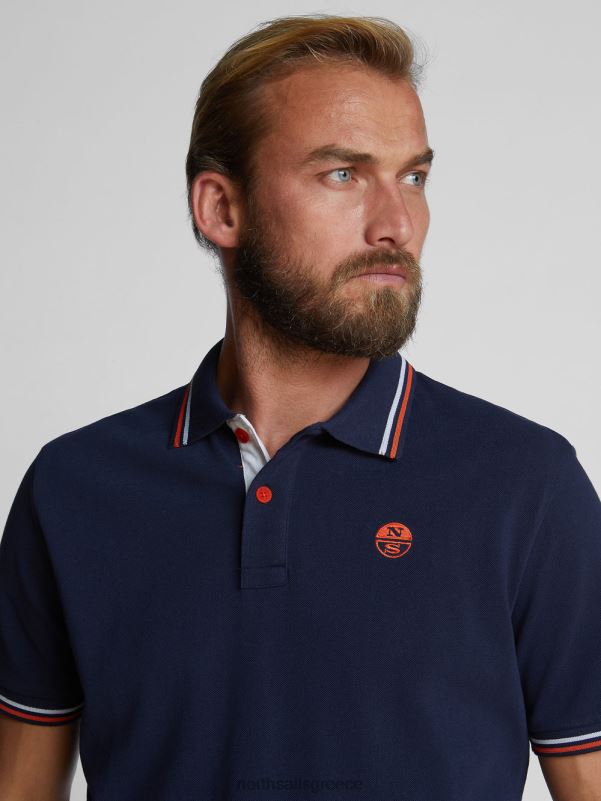 γρ North Sails άνδρες πόλο με διακοσμητικά αντίθεσης ναυτικό μπλε NZP81213 είδη ένδυσης